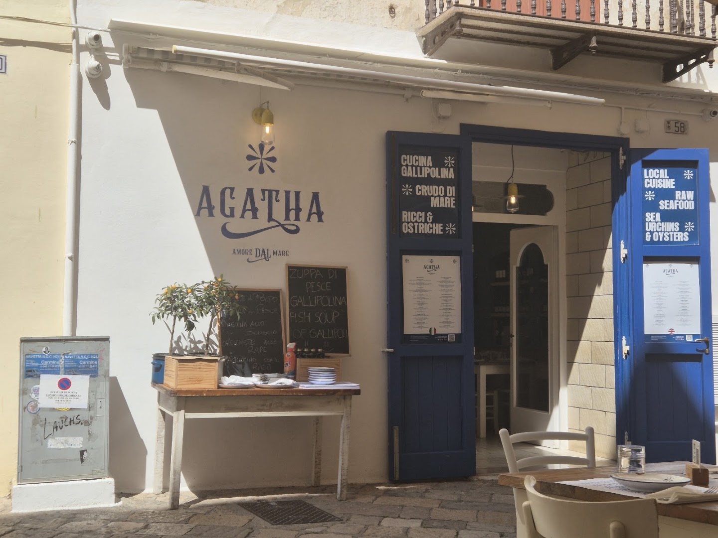 Agatha Amore dal Mare ristorante Gallipoli