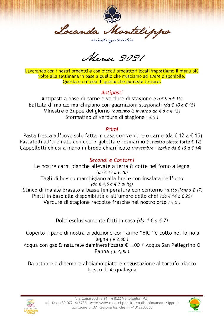 Agriturismo Locanda Montelippo