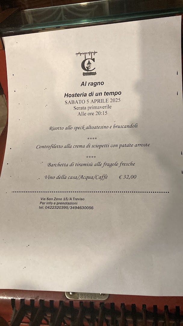 Al Ragno hosteria di un tempo