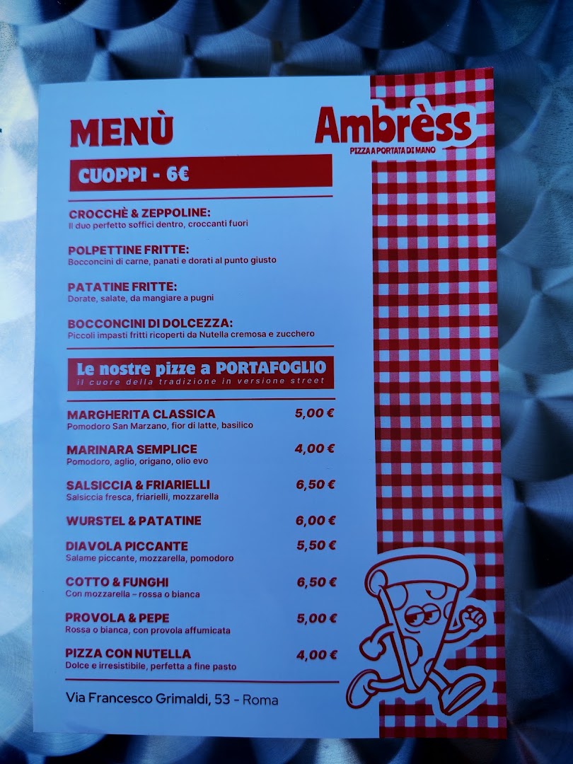 Ambrèss Pizza a Portafoglio Roma