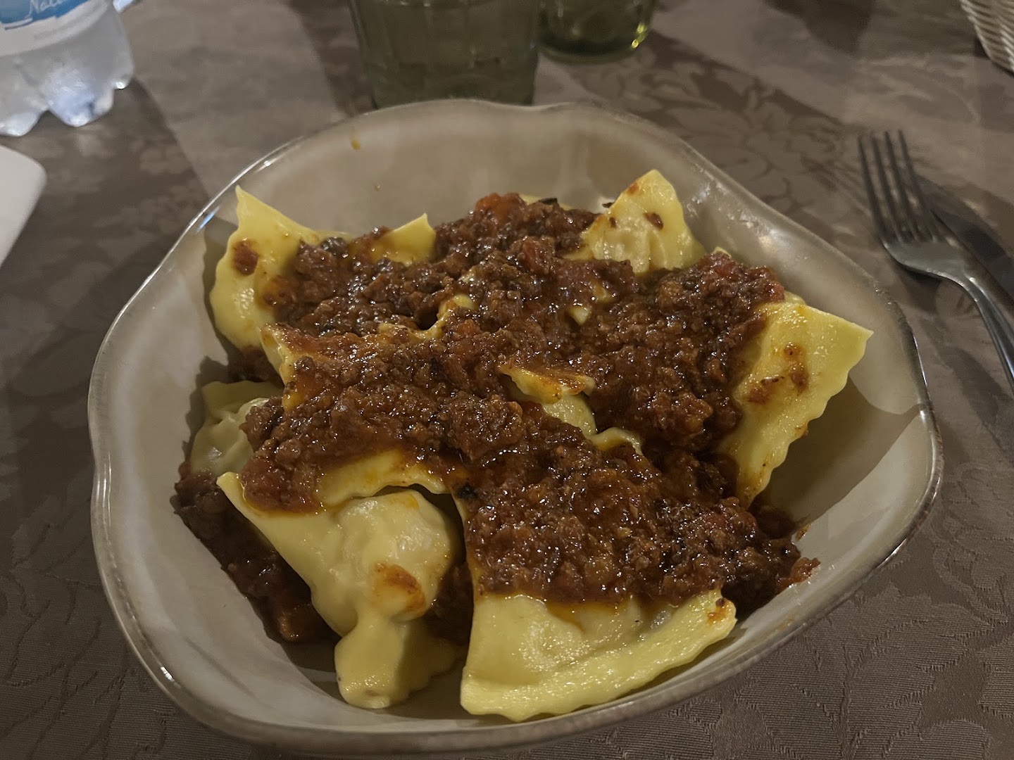 Antica Osteria di Novoli dal 1807 (Mugello). Pasta fresca fatta in casa - specialità Tortelli Mugellani