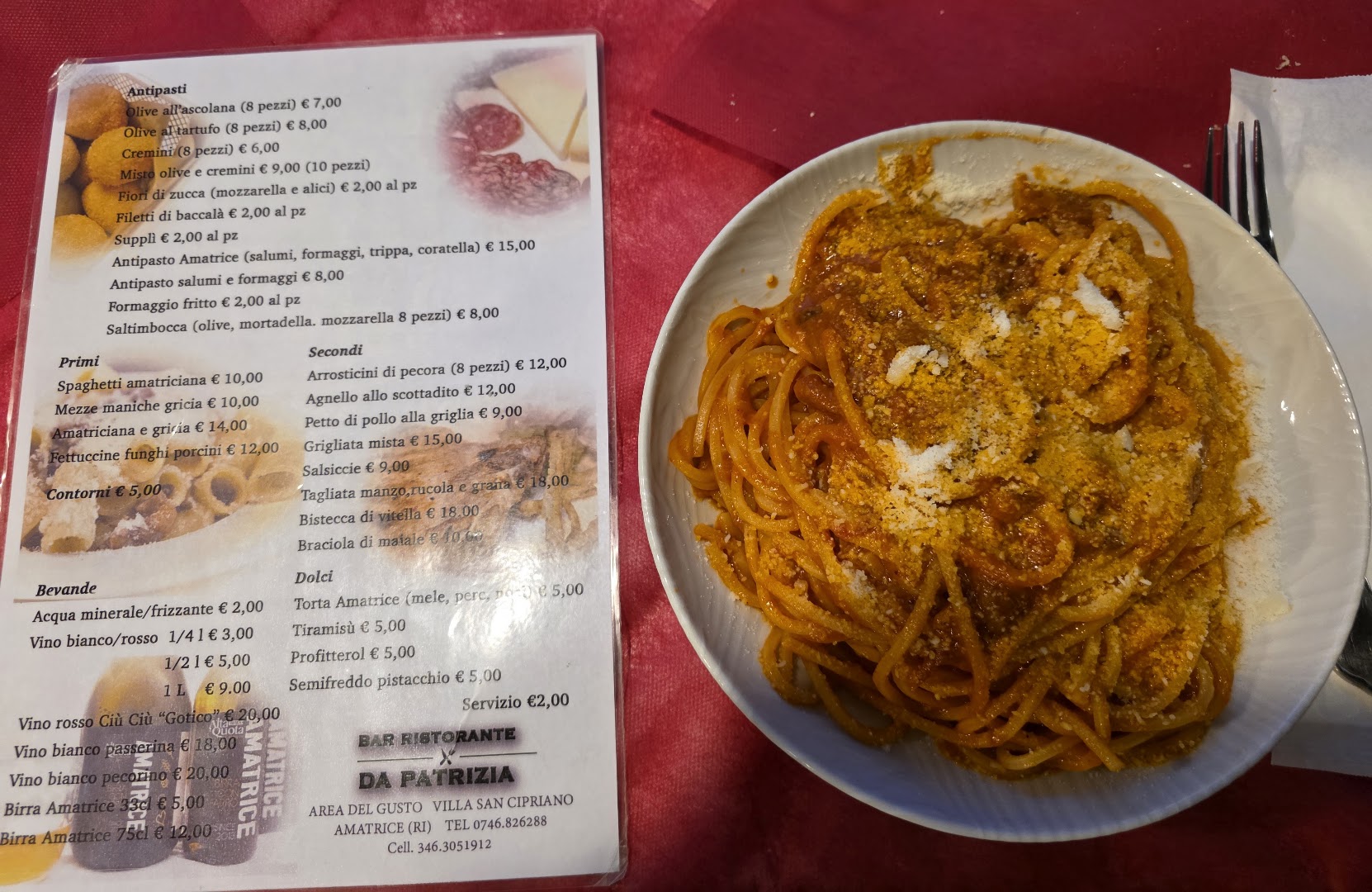 Area Food Amatrice Bar Ristorante da Patrizia