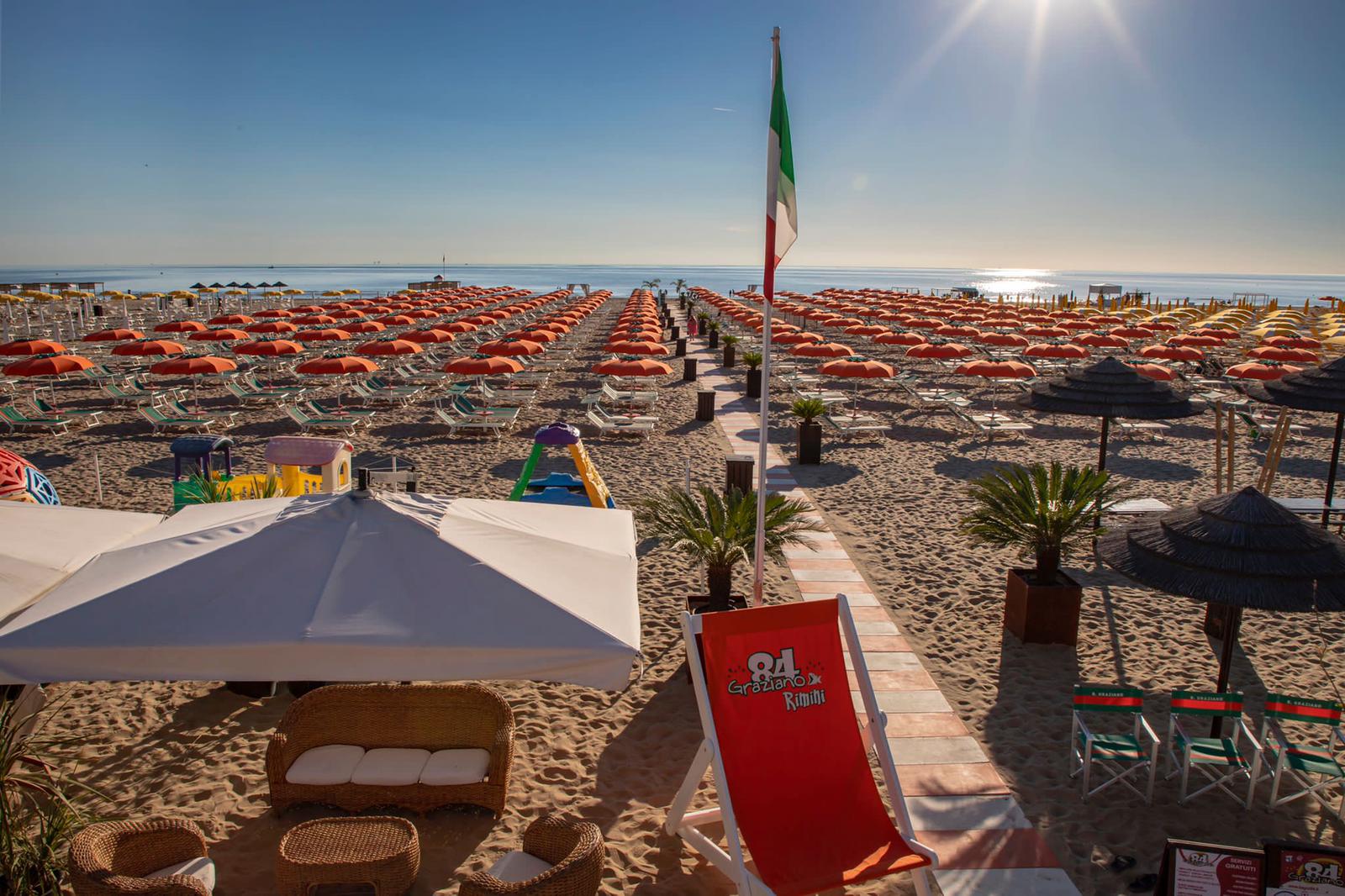 Bagno 84 Graziano Rimini | Luxury Beach & Suite per famiglie; per disabilità, spiaggia per cani