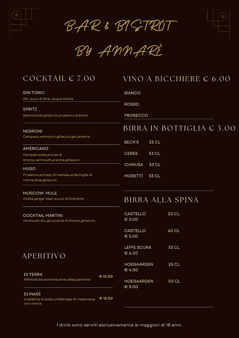BAR & BISTROT BY ANNARÉ