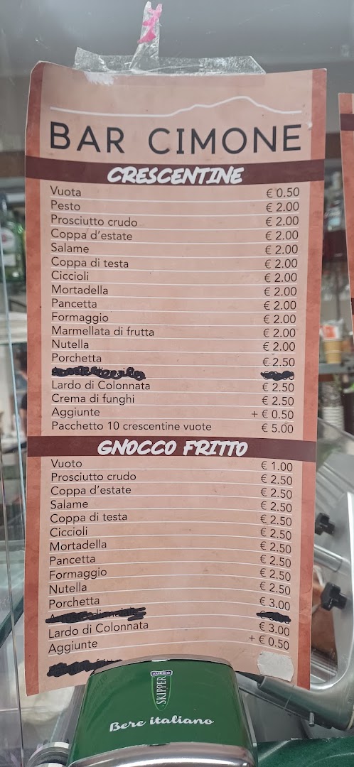 Bar Cimone