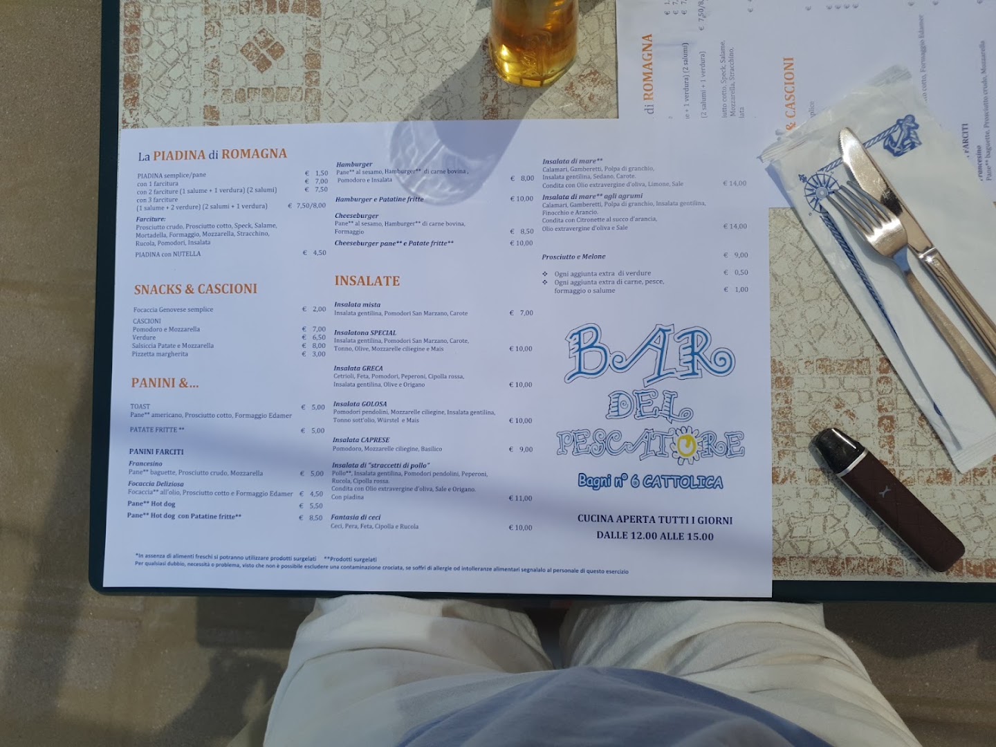 Bar Del Pescatore, Cattolica