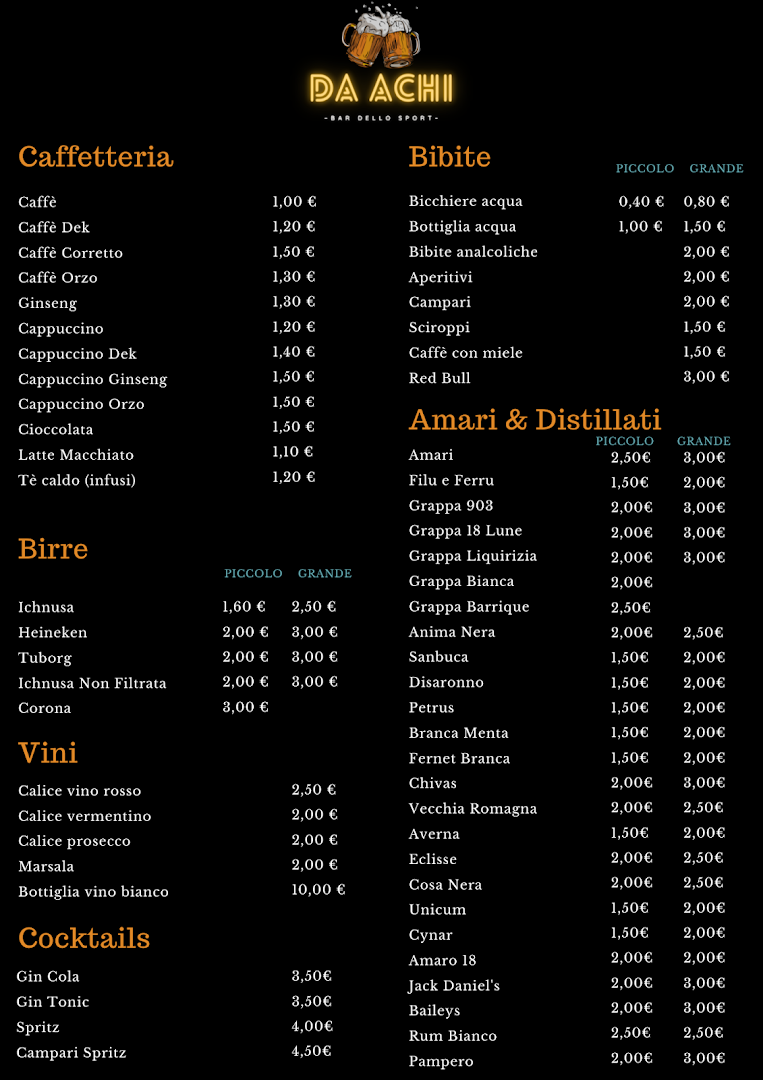 Bar dello Sport - da Achi, Morgongiori