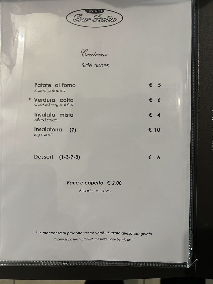 Bar Italia bistrot
