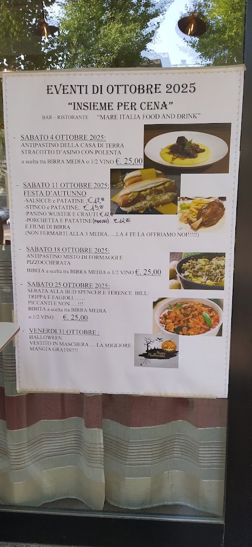 Bar trattoria Mare Italia coffy drink end food