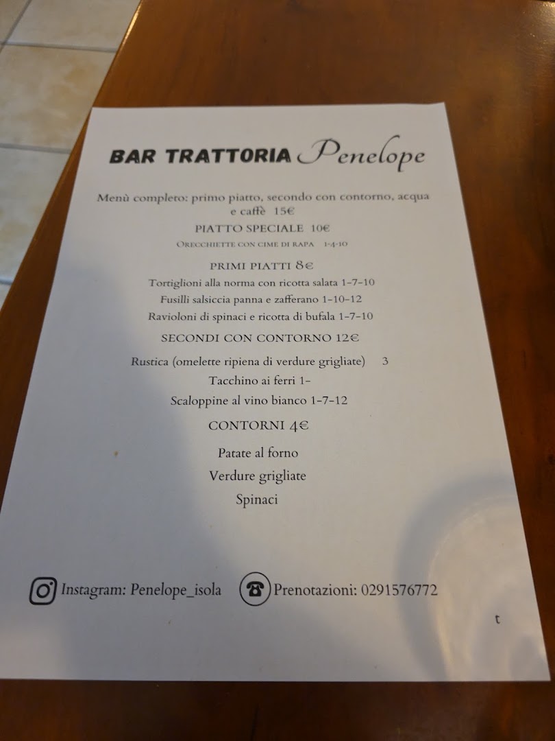 bar trattoria Penelope