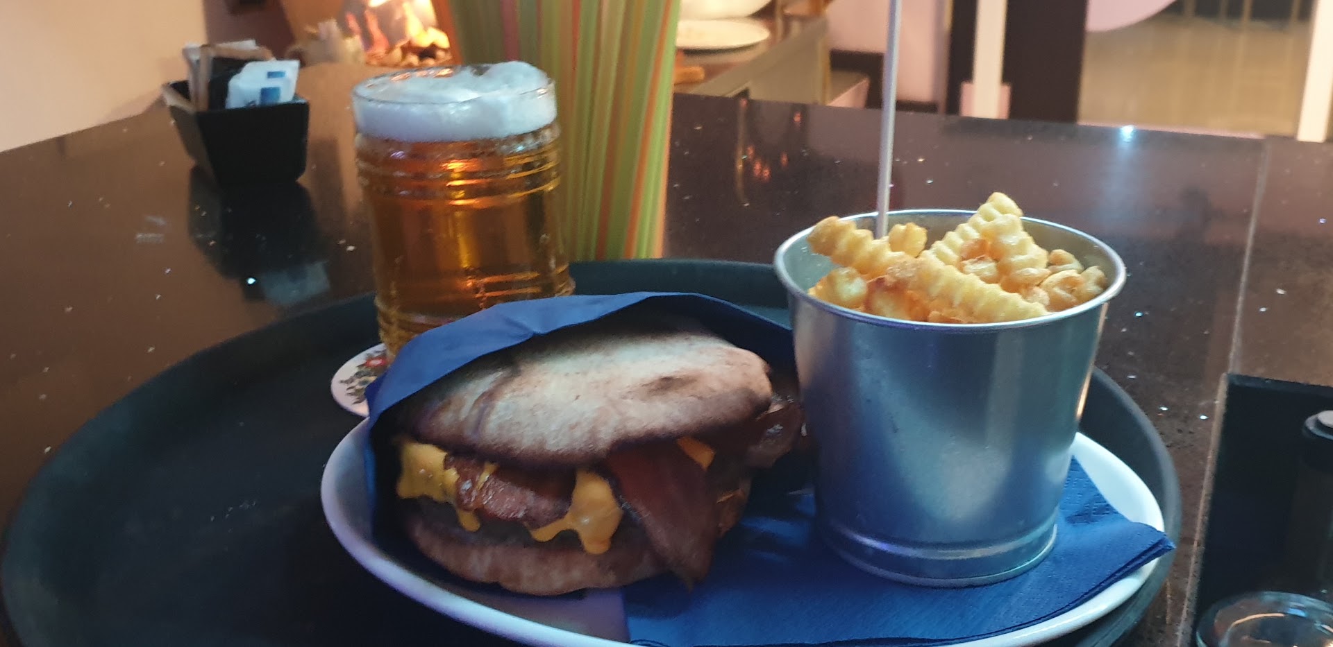 Beer belly drink and food