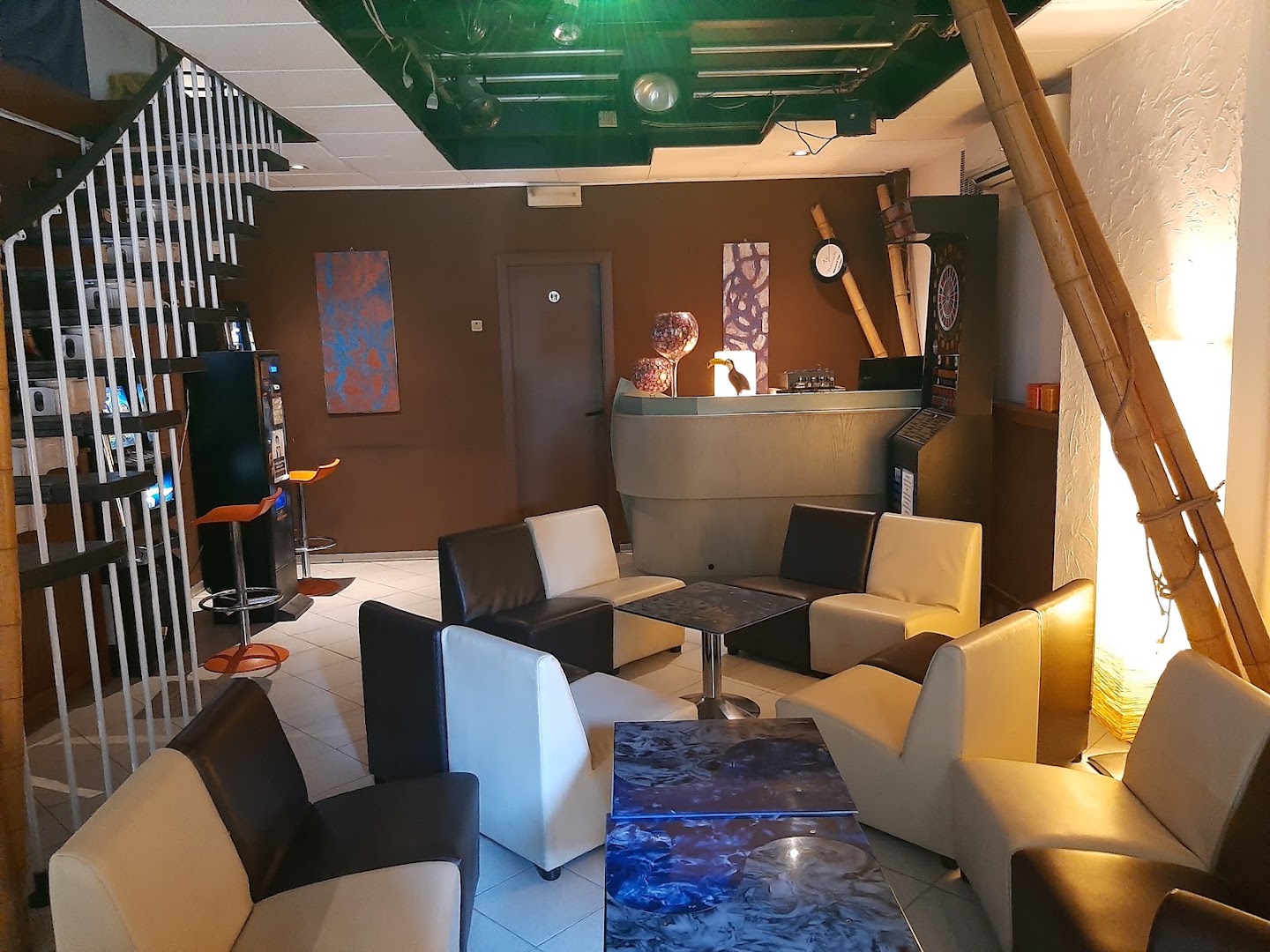 Blue And Grey Bar