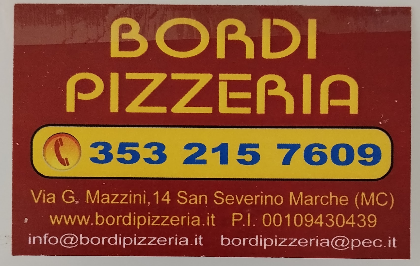 Bordi Pizzeria, San Severino Marche