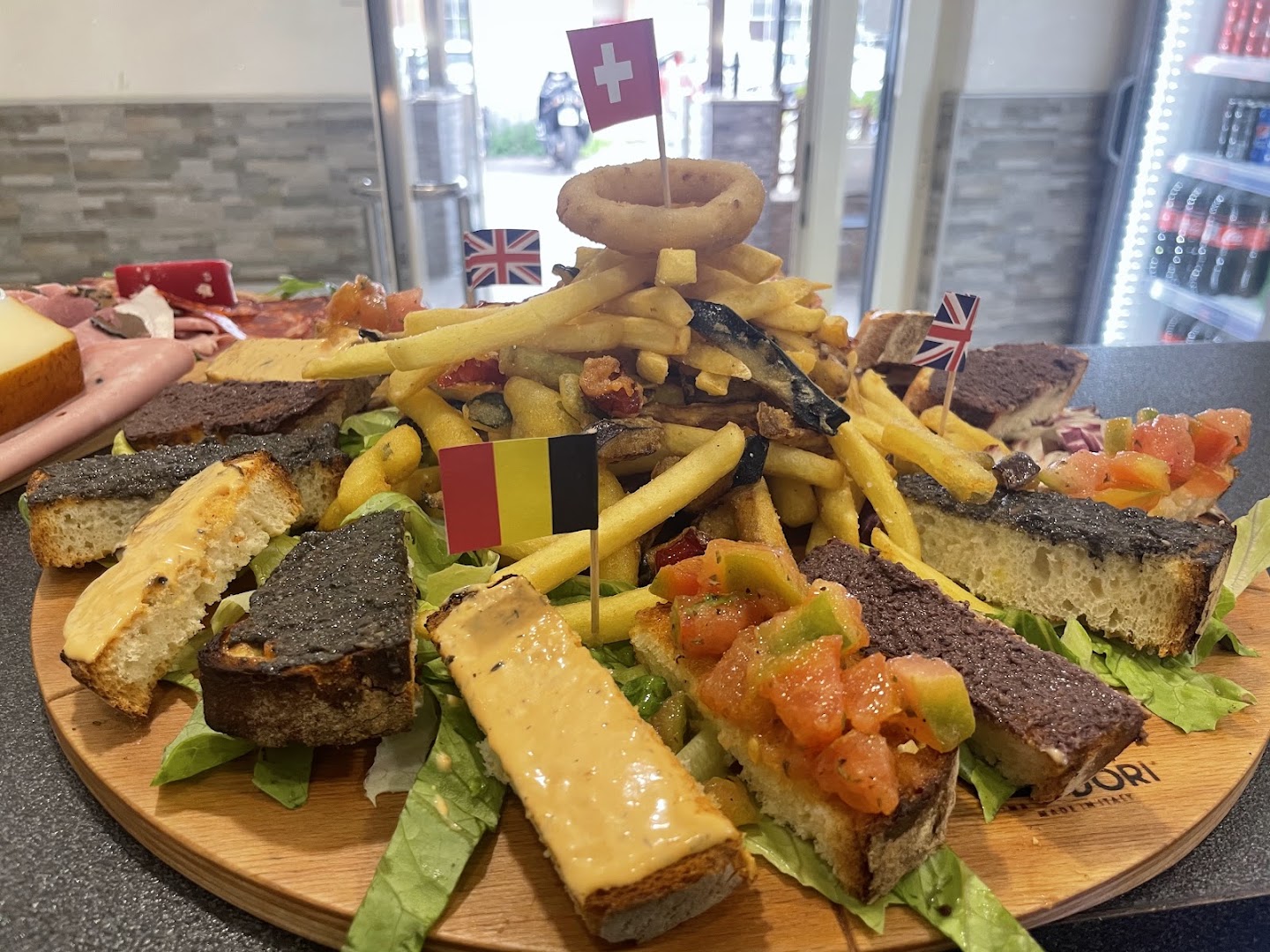 Burger pizza