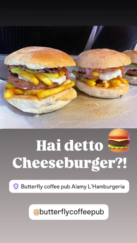 BUTTERFLY Coffee Pub - ALAMY L' Hamburgeria