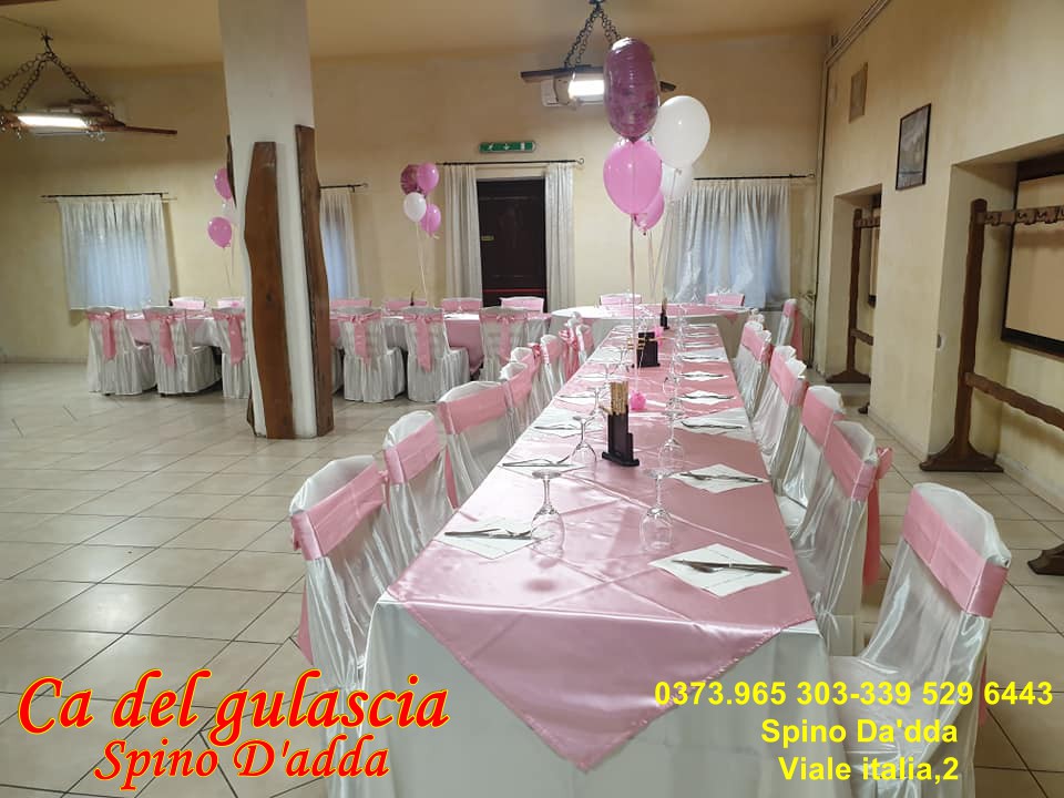 Ca’ del Gulascia locale per feste di compleanno , battesimi e matrimoni