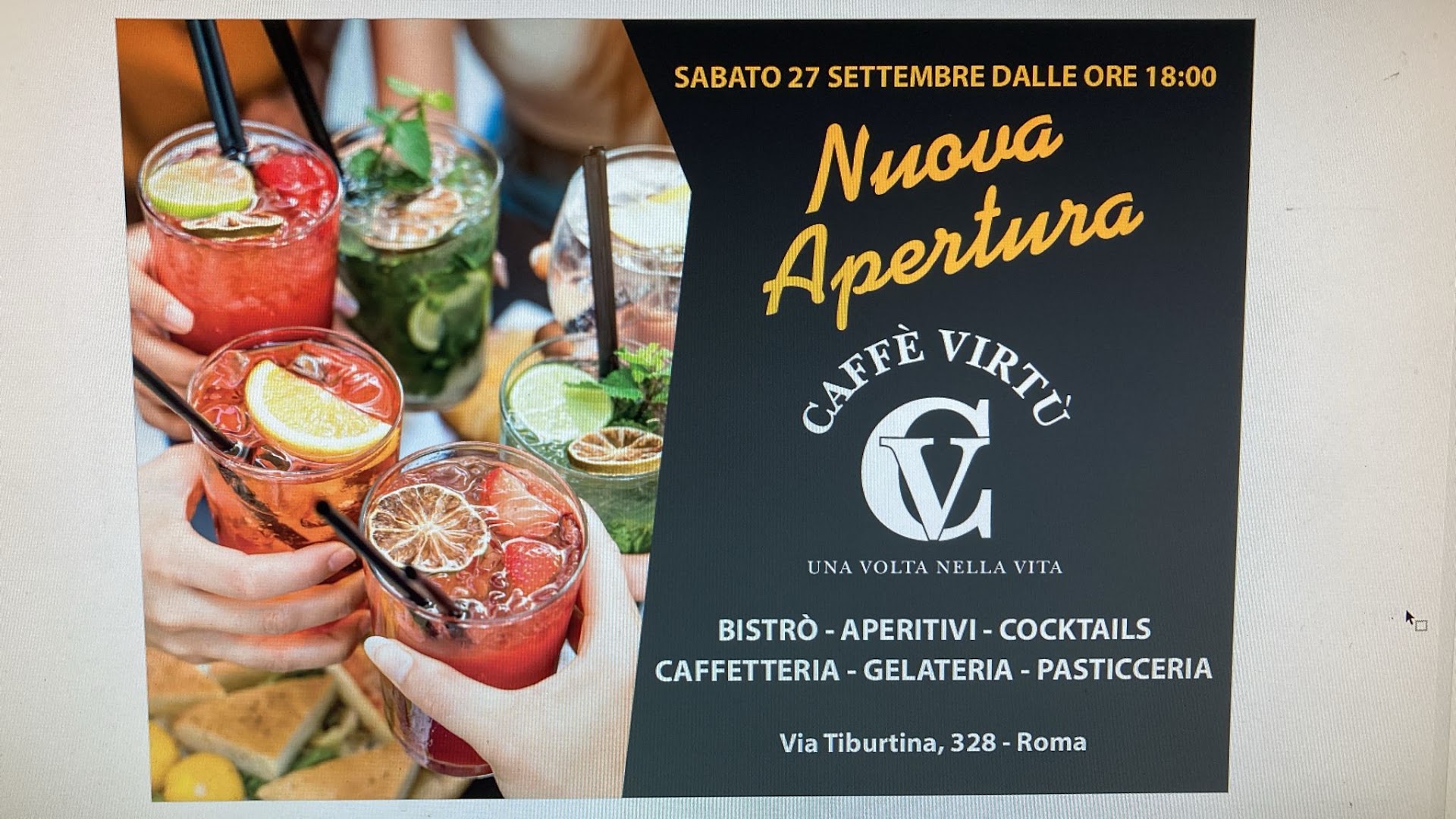 Caffe Virtu' una volta nella vita