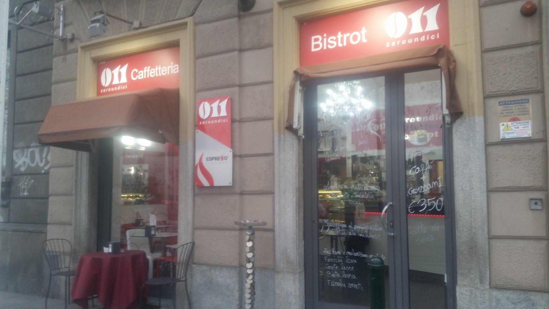 caffetteria zeroundici