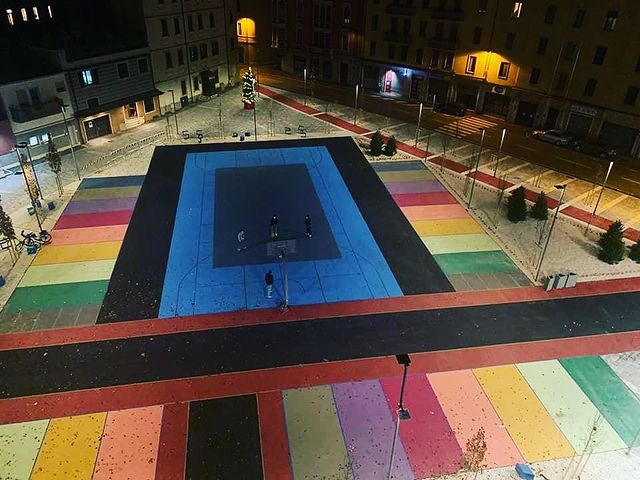 Campo da basket di piazza De Gasperi