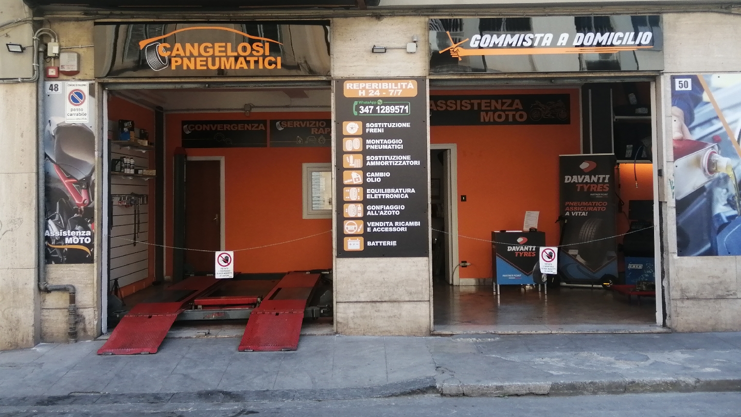 CANGELOSI - Gommista H24 - gommista a domicilio h24 - soccorso pneumatici h24 - pronto intervento h24 - gommista in ZTL, Palermo