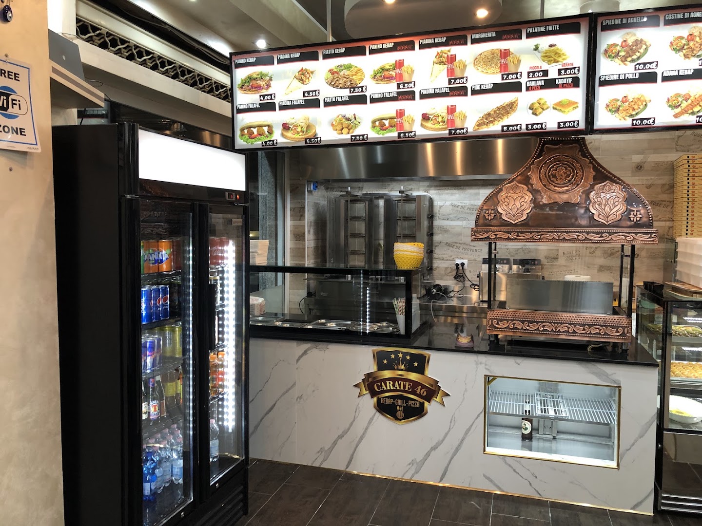 Carate 46 kebap grill pizza