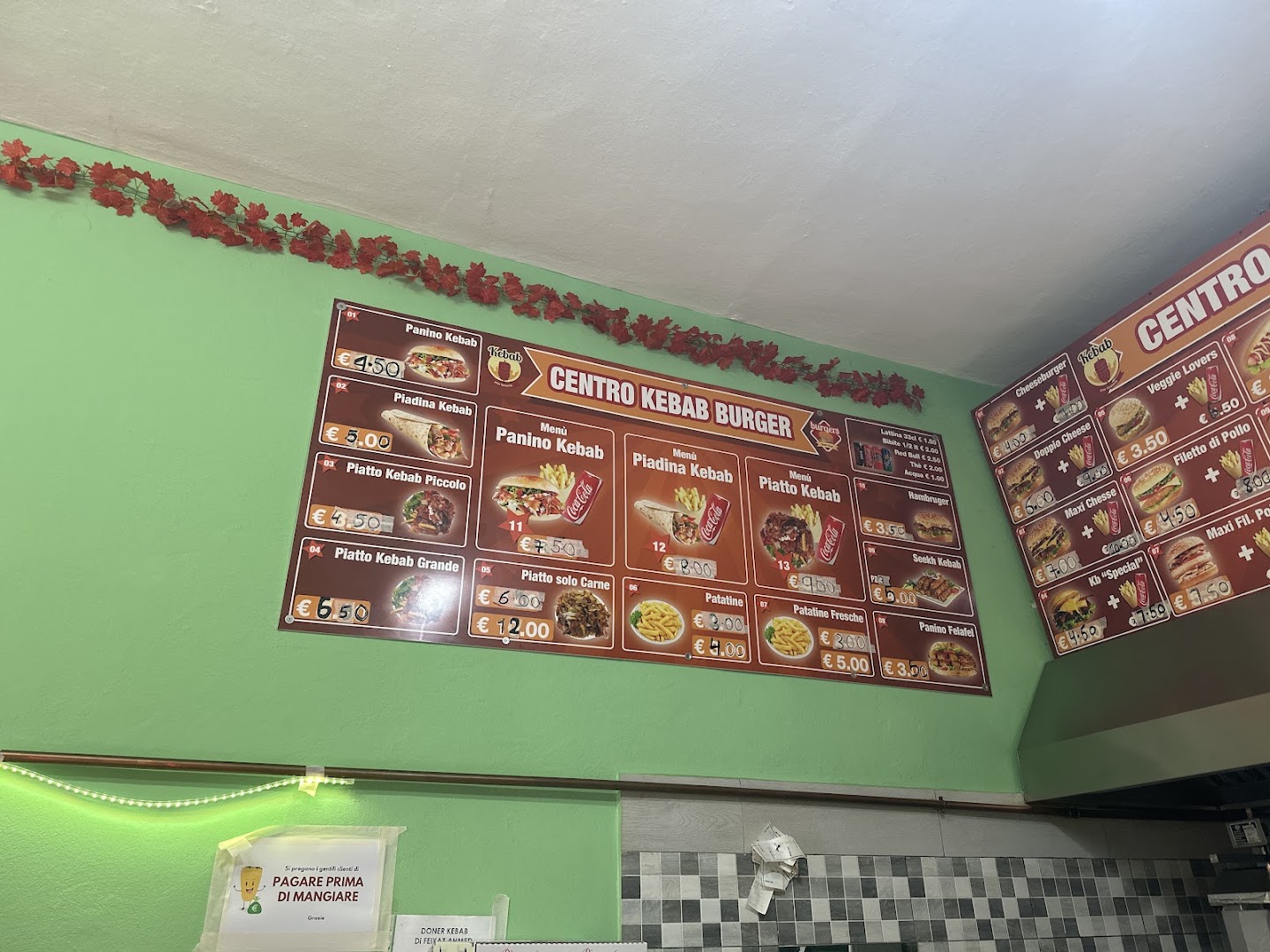 Centro kebab burger pizzeria