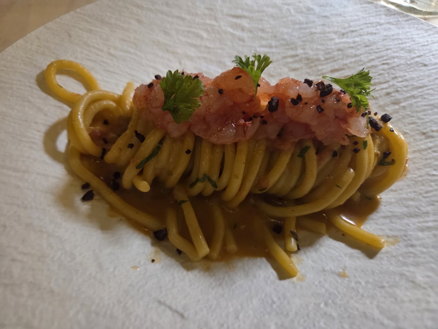 Corallo-cucina sul mare
