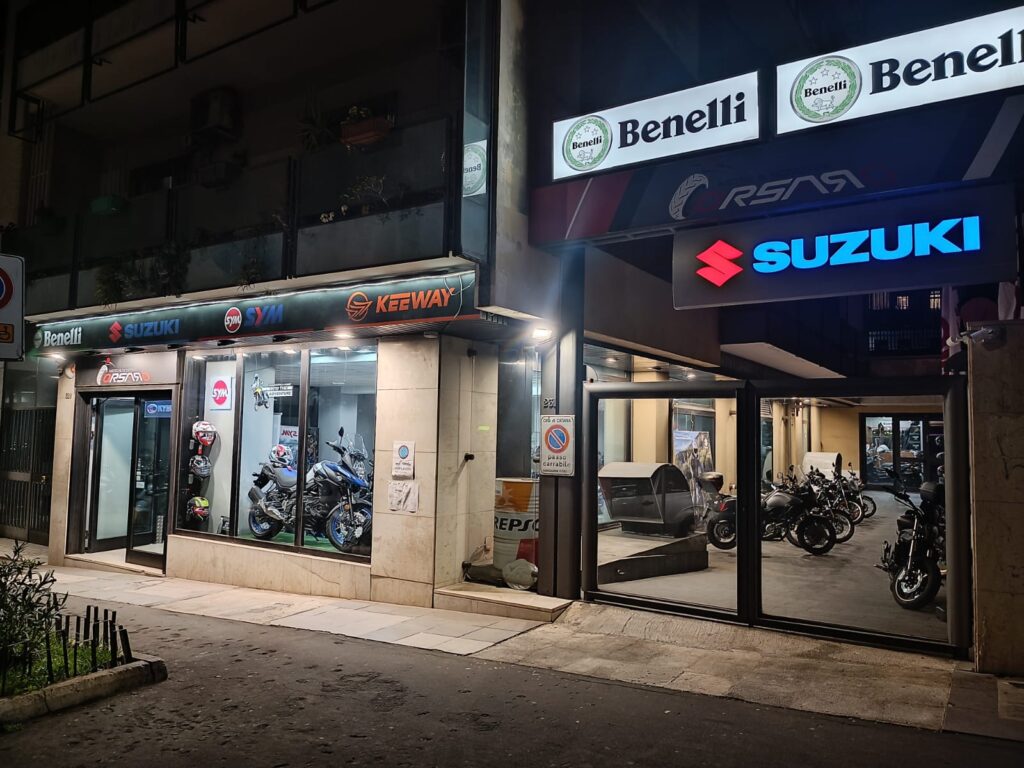 CORSARO MOTO - concessionaria moto e scooter Catania - Benelli, Suzuki, Fantic, Kymco, Sym, Benda, Keeway, Morbidelli MBP,