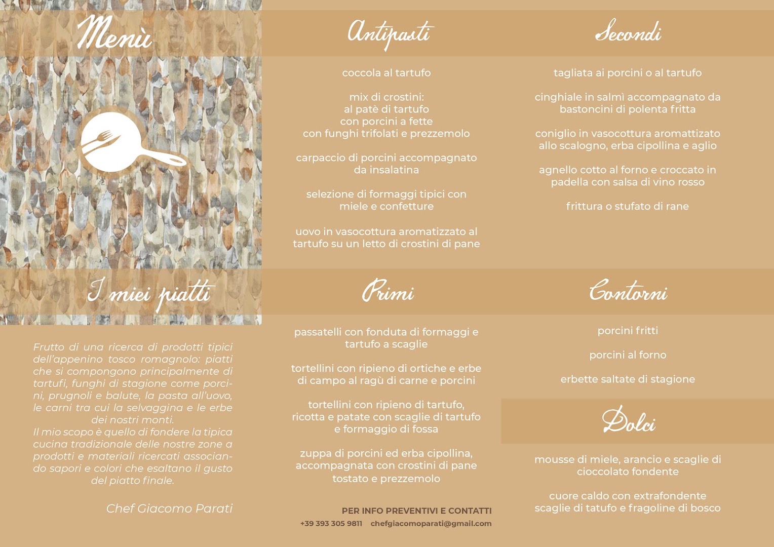Cuoco a domicilio - Chef Giacomo Parati, Bologna