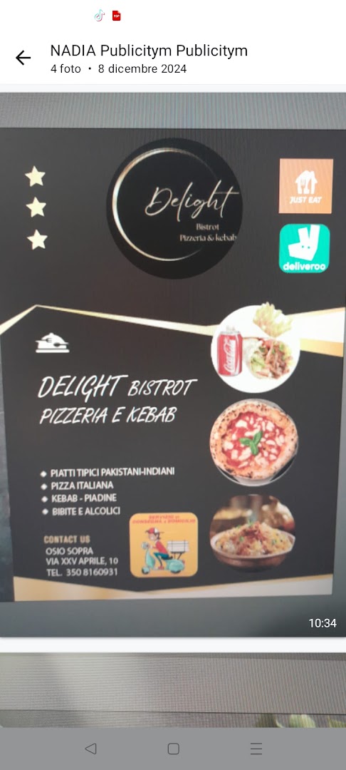 Delight Bistrot Bar Pizzeria Kebab, Osio Sopra