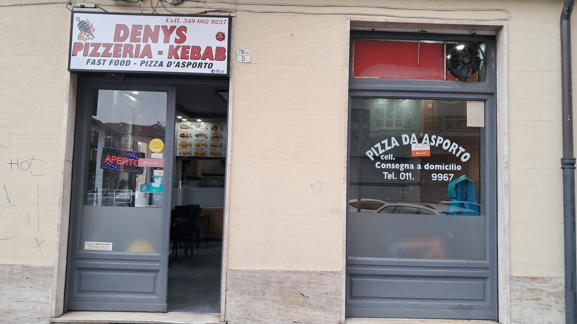 Denys pizzeria kebab, Torino