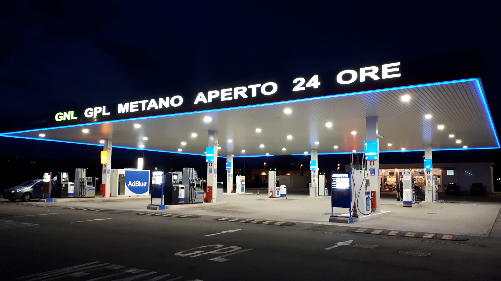 Distributore Carburanti IP Gpl - Metano CNG/LCNG - Metano Liquido LNG 24h - Ricarica Elettrica EnelX - Balanzano (PG), Perugia