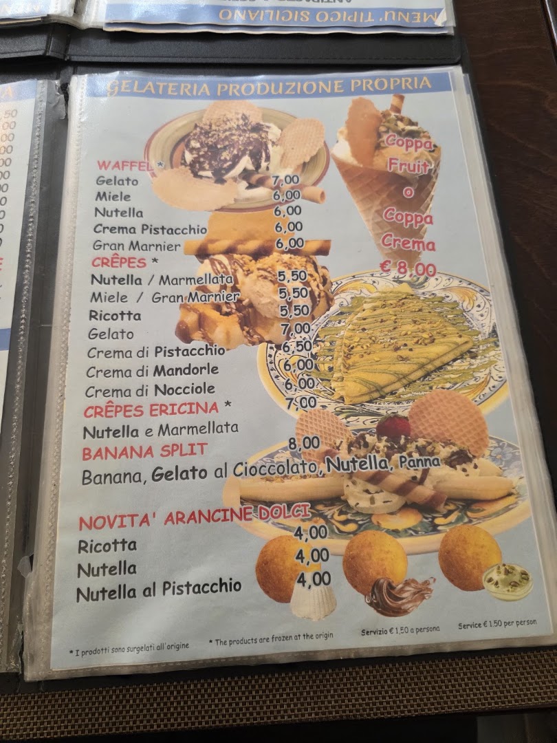 Ecirè - Bar Gelateria e Gastronomia Tipica Siciliana - Typical Sicilian food and beverage