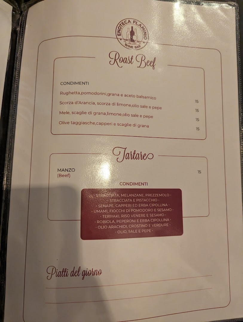 Enoteca Flaminio Roma, Roma