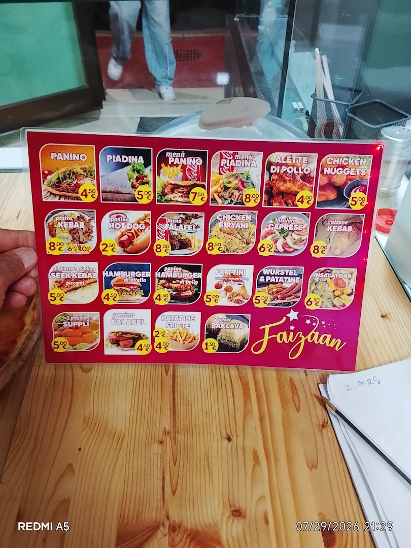 Faizaan pizzeria kebab