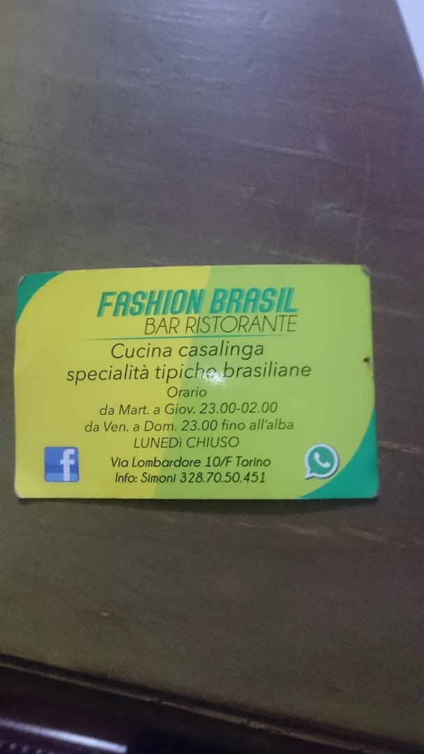 FASHION BRASIL bar, Torino