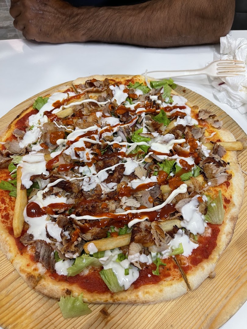 Fast food pizza kebab
