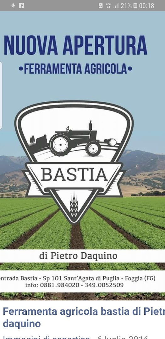 Ferramenta Agricola Bastia Daquino