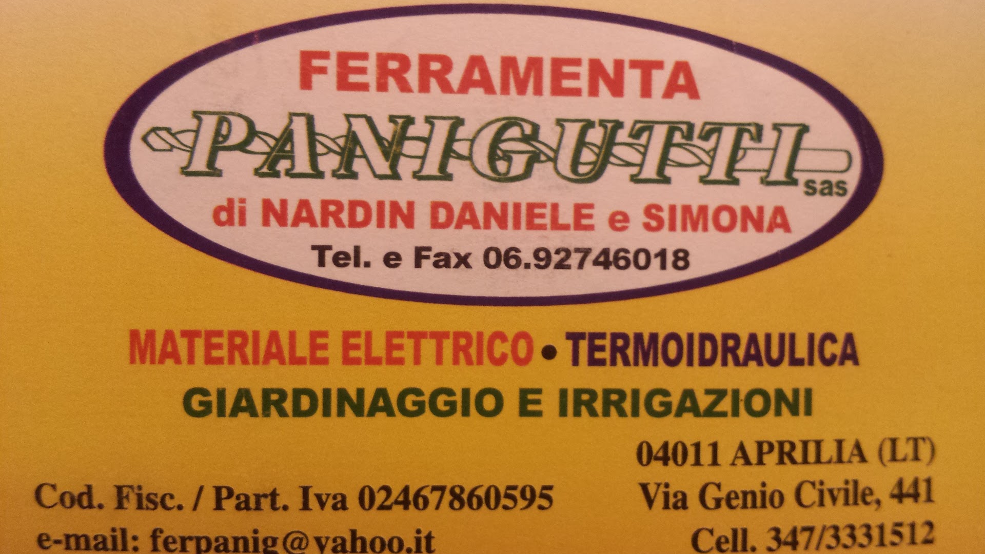 Ferramenta Panigutti, Aprilia