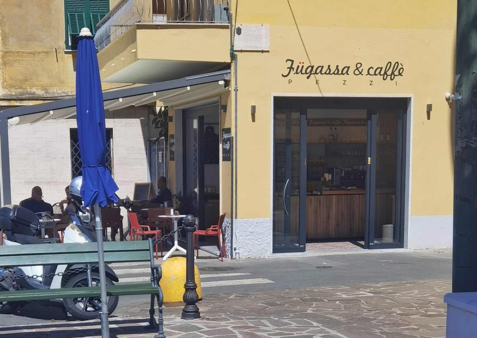 Fugassa e caffè, Lavagna
