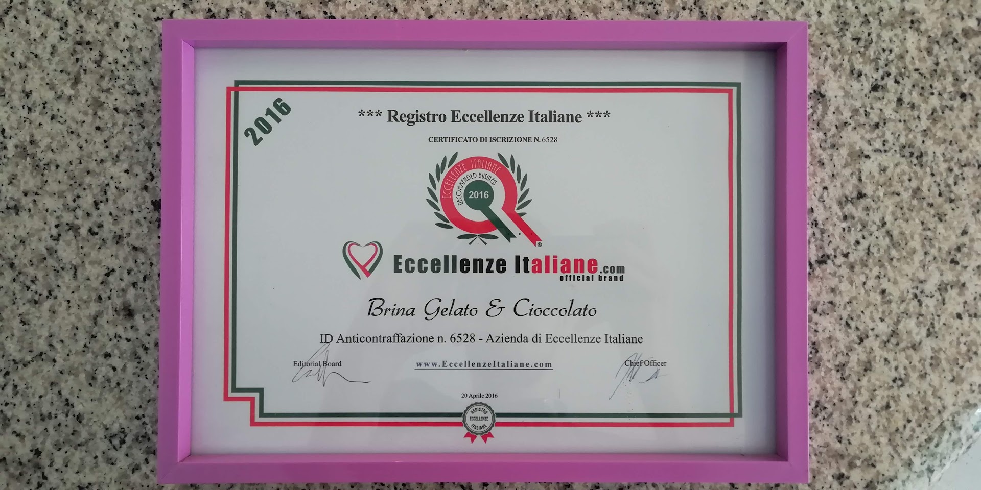 Gelateria Brina Gelato & Cioccolato - La Croccanteria