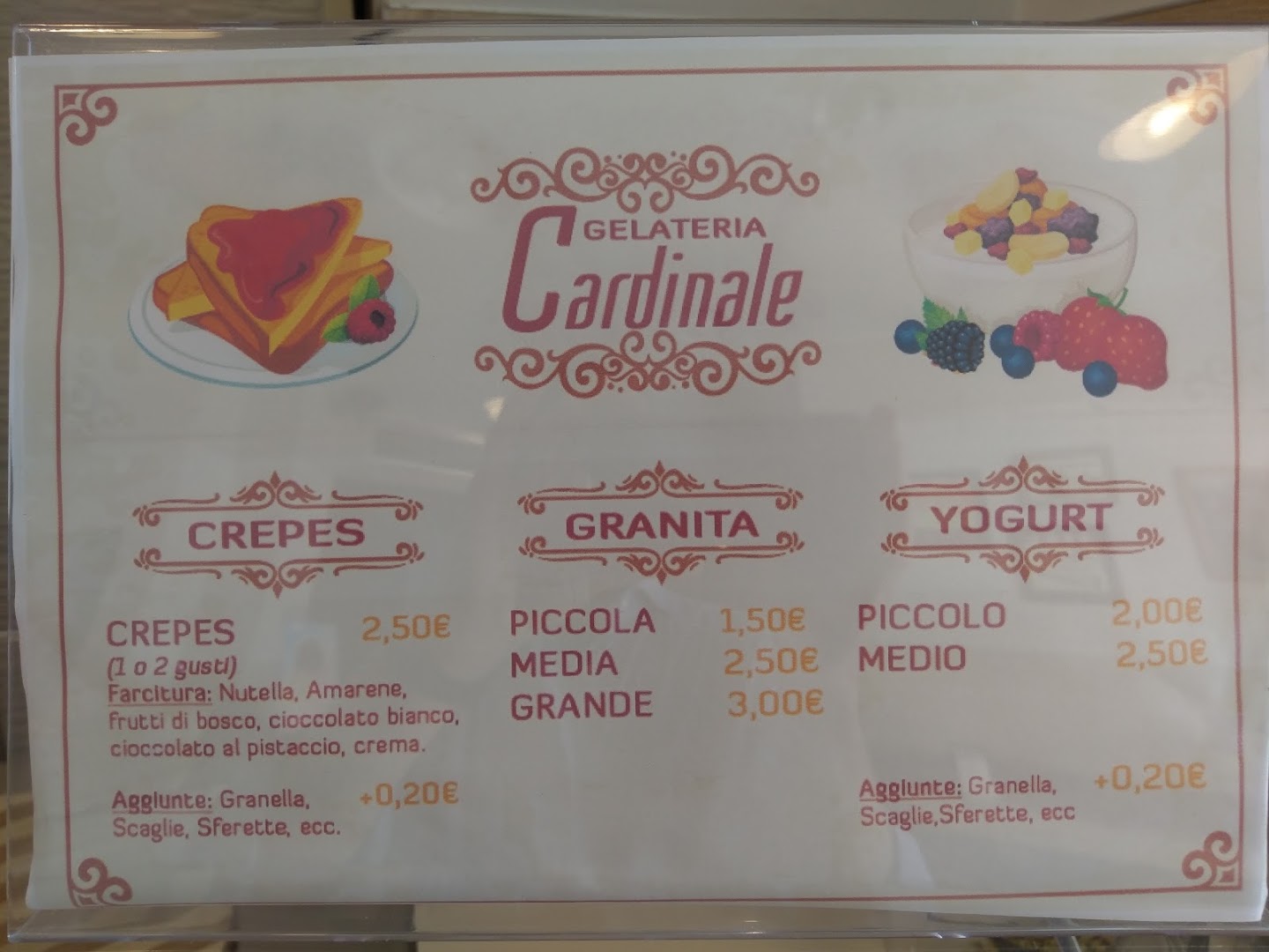 Gelateria Creperia Yogurteria Cardinale