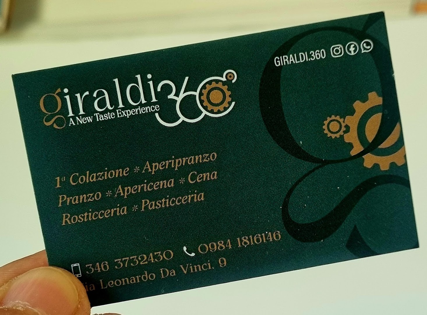 Giraldi360 RENDE A new taste experience - bar - pasticceria - aperipranzo - apericena.