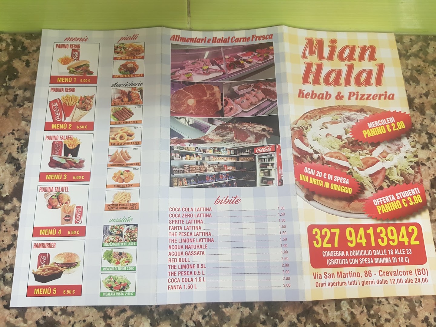 Halal donar kebab & pizzeria, Crevalcore