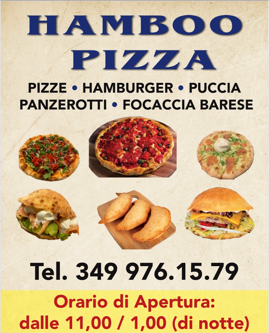 HAMBOO - Pizza, Panzerotti, Hamburger