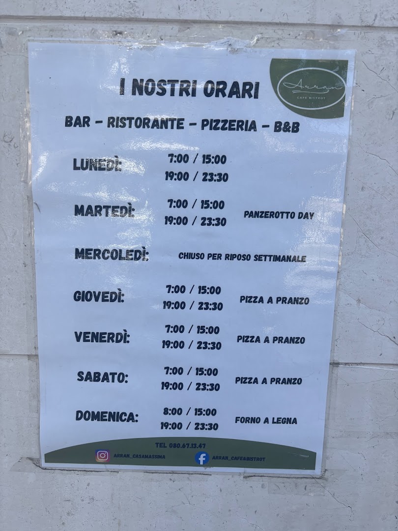 Harran Ristorante Pizzeria Bar B&b di Polignano Nicola