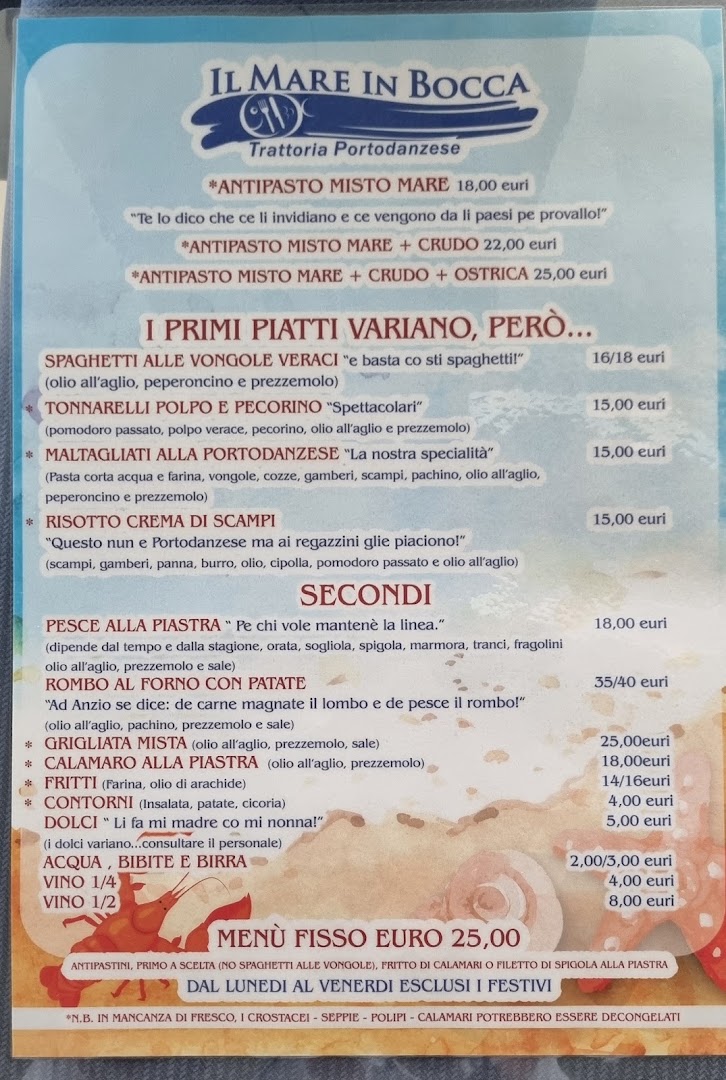 Il Mare In Bocca - Trattoria Portodanzese