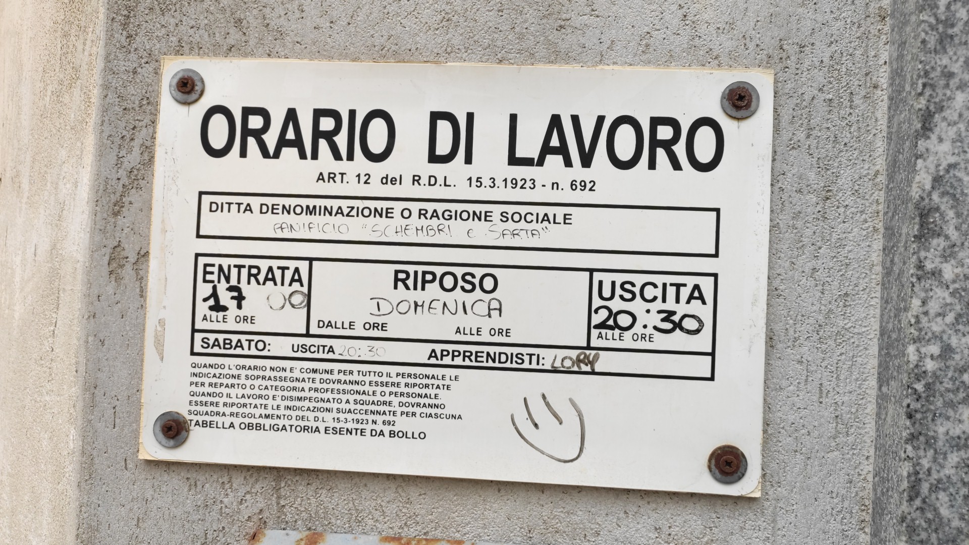 Il panificio di Schembri e Sarta