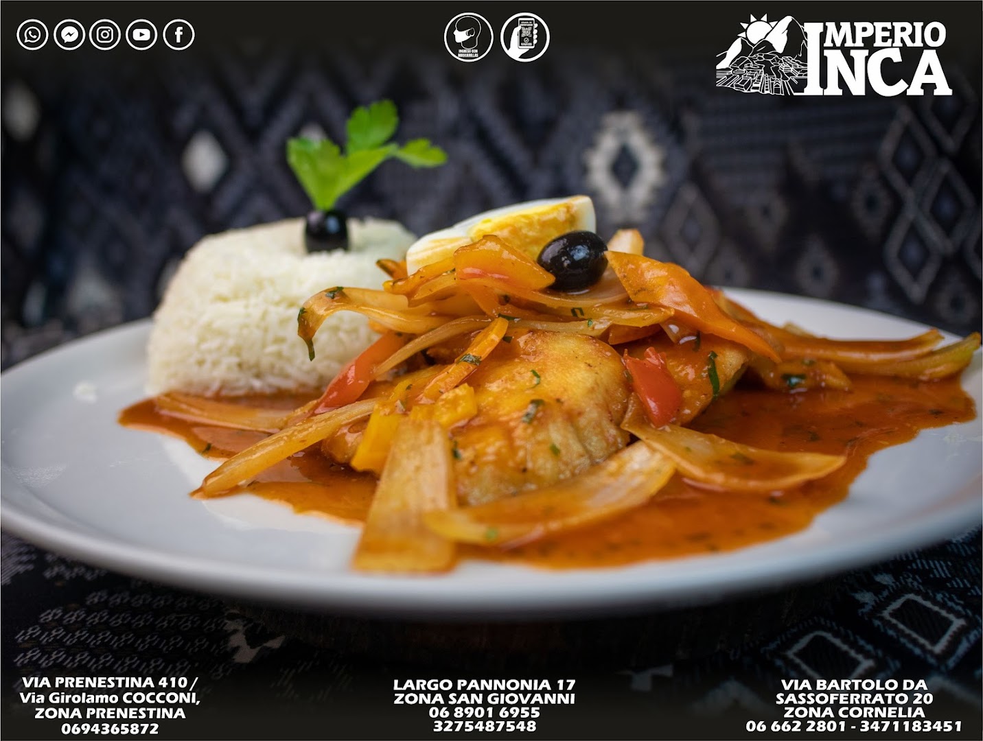 Impero Inca-Cucina Peruviana, Roma