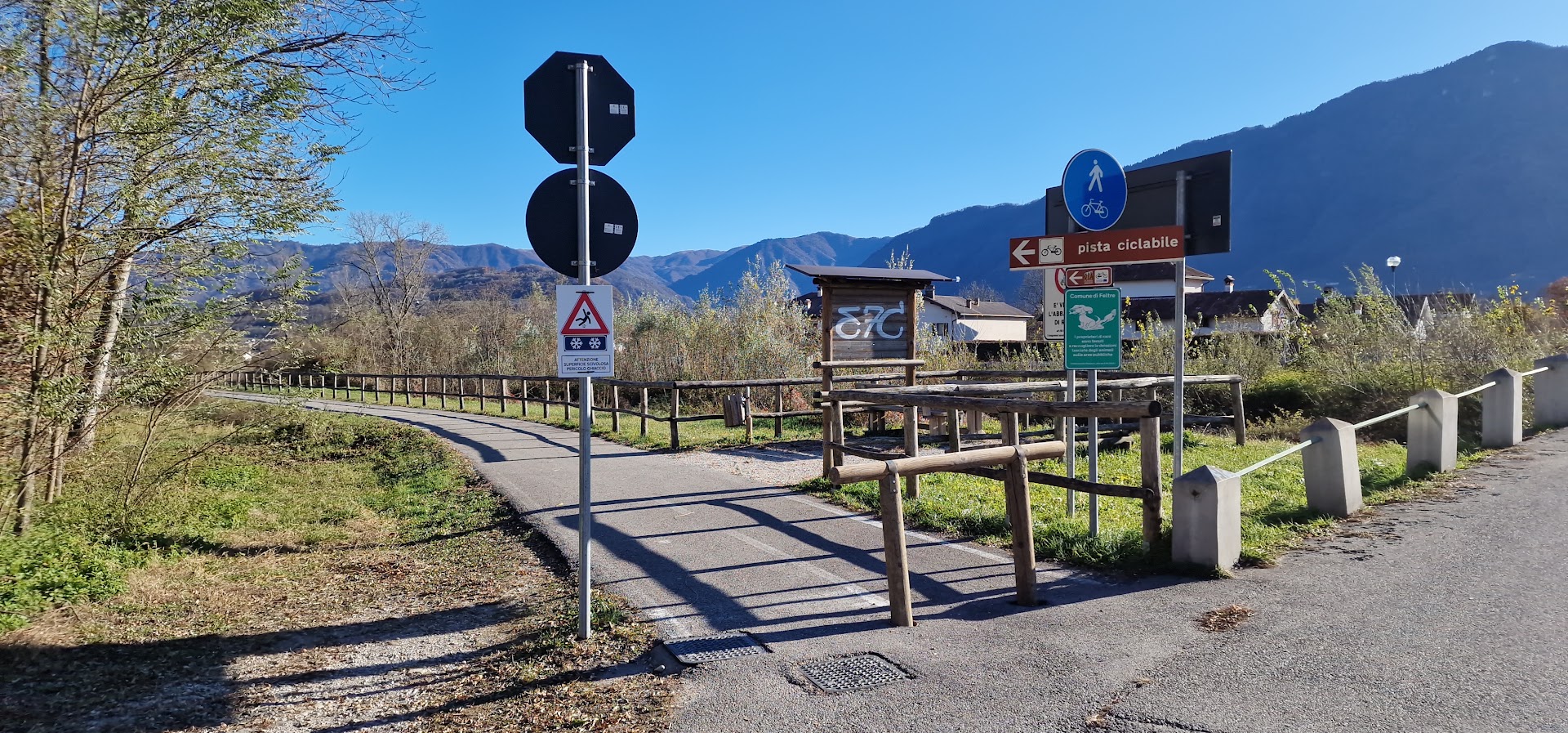 Ingresso Pista Ciclabile (Pedavena)